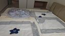 丸丫K2床围栏婴儿围栏防摔床护栏床上护栏防摔挡板免打钉三面1.8+2+2 实拍图