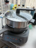 美的（Midea）0氟钛陶电炒锅 电蒸锅 分体式电煮锅蒸煮炒多功能一体4.3L炒菜专用锅电火锅 煎锅 HCG2818S配蒸笼 实拍图