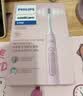 飞利浦（PHILIPS）声波电动牙刷钻石3系 5倍洁齿5种模式 洁净刷头*2 生日礼物送女友  HX5171/04粉 实拍图