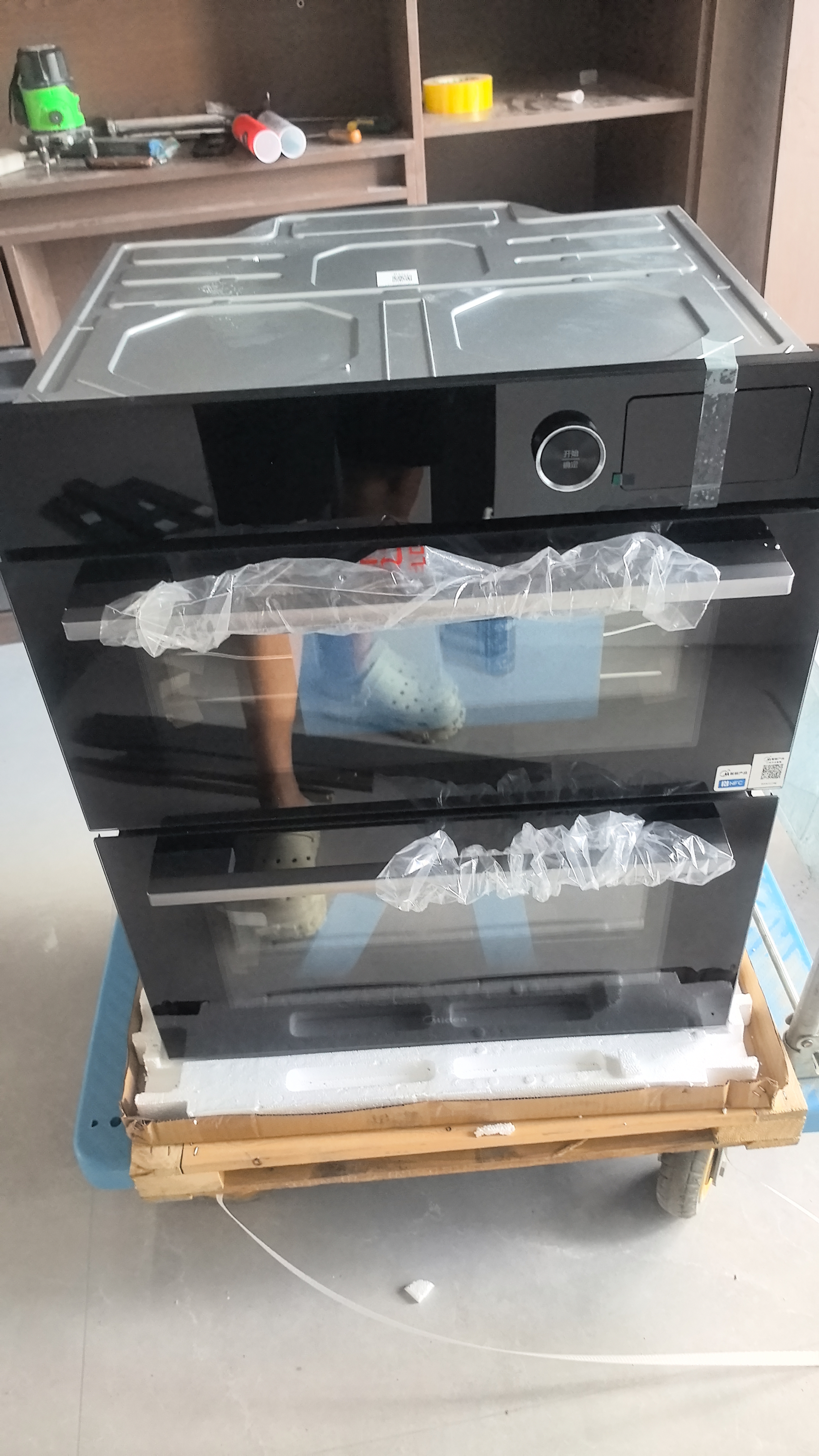 美的【重磅升级】双腔彩屏嵌入式蒸烤箱一体机上蒸下烤85L家用多功能蒸烤炸三合一蒸烤箱套装BS50D1W 【双腔彩屏】BS50D1W/SD85同款 实拍图