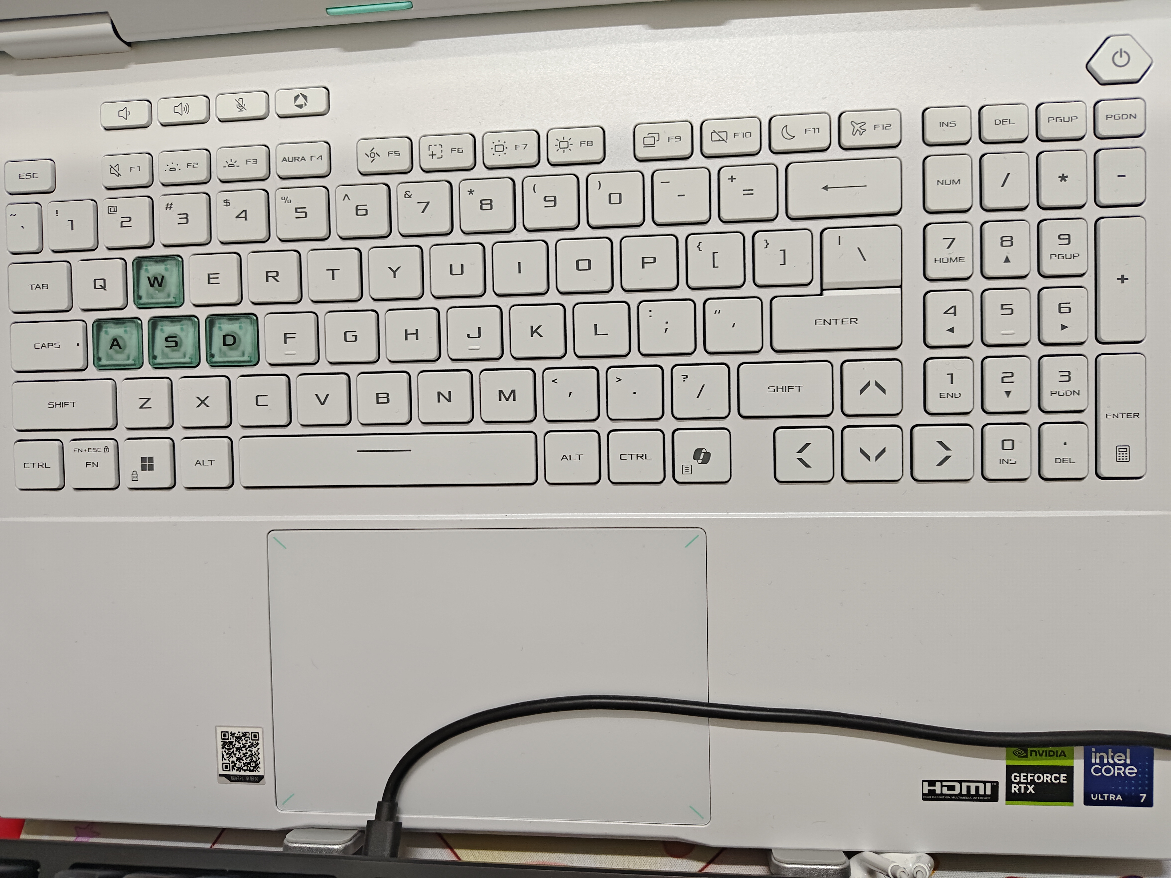 华硕天选7 Pro 酷睿版 国家补贴16英寸游戏本笔记本电脑(U7-251HX 16G 1T RTX5060 2.5K 300Hz) 青 实拍图