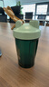 Blender Bottle蛋白粉摇摇杯运动水杯 大容量塑料杯带刻度健身便携搅拌男士女生 经典款V2墨绿色600ml 实拍图