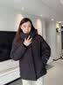 鸭鸭（YAYA）冰壳5.0系列羽绒服男2026冬季新款时尚加厚保暖户外防寒女外套HY 青光黑色 【防油污/抗静电/男女同款】 L (175) 【推荐130-150斤】男女同款 实拍图