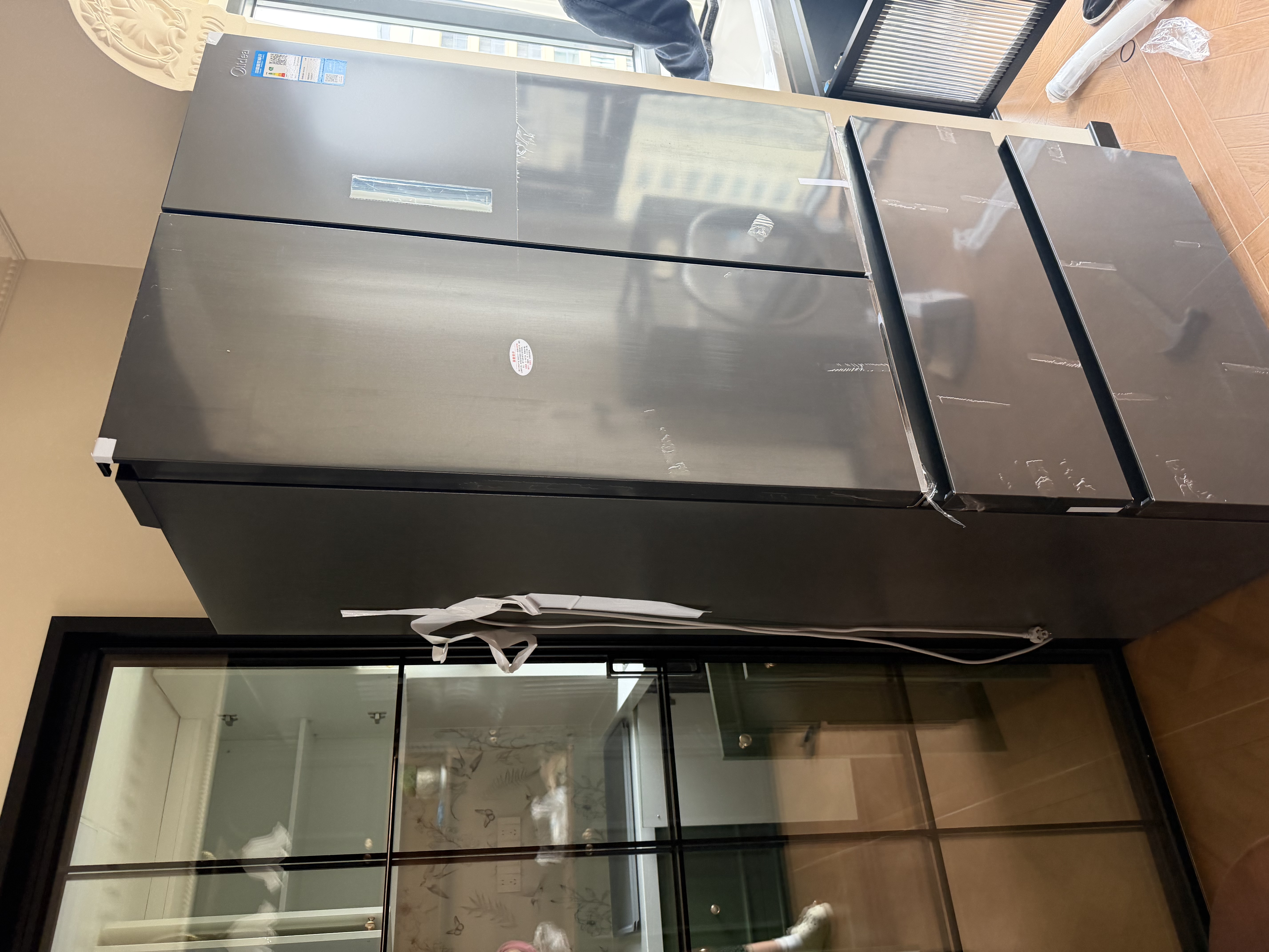 美的（Midea）安睡系列M60小机皇520升法式多门冰箱超薄零嵌入式双系统2.0除菌净味家用一级风冷大容量国家补贴 主动除菌|双系统2.0|纯平全嵌|幻影砂 实拍图