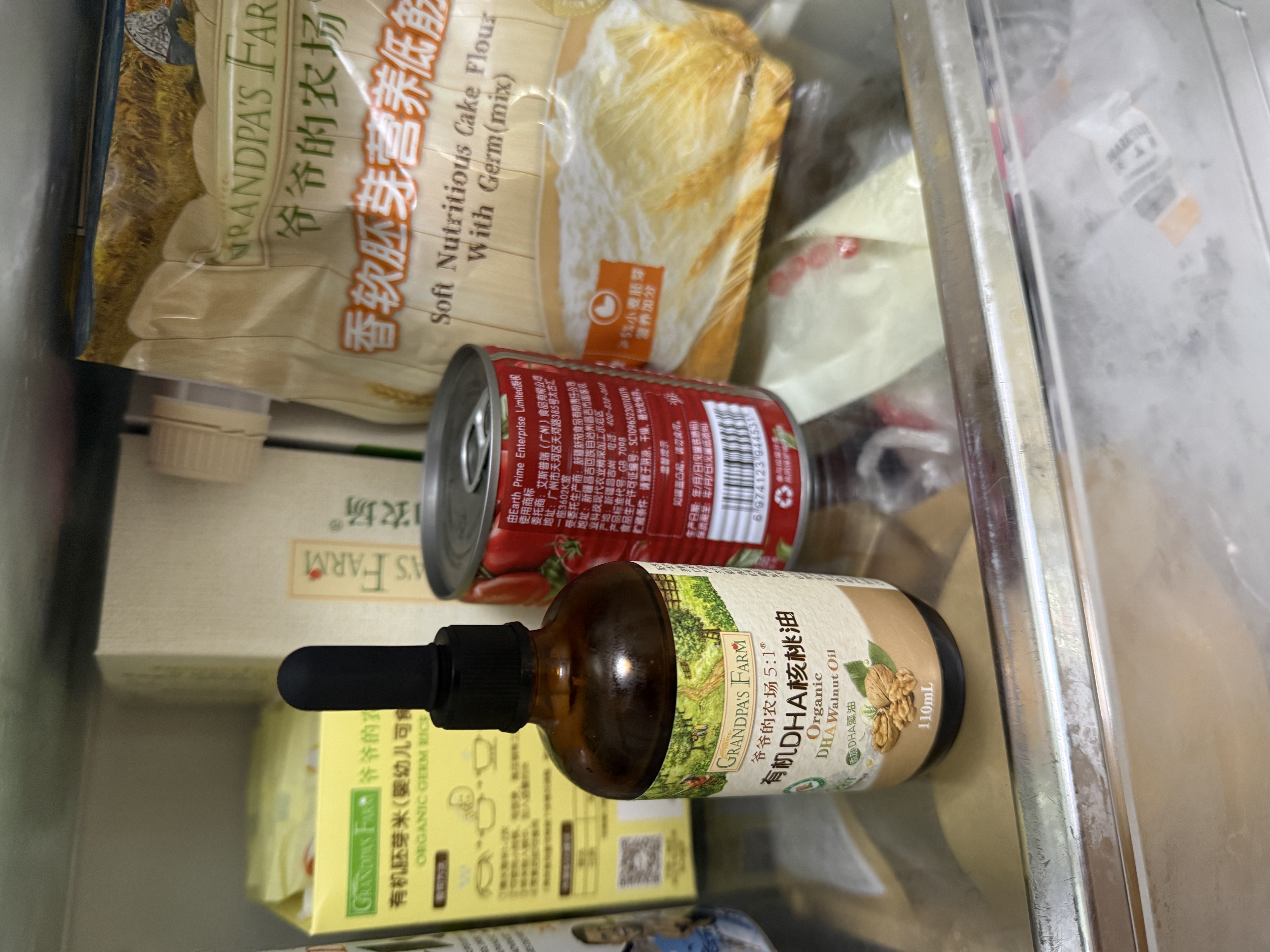 爷爷的农场有机DHA核桃油辅食油110ml 凉拌热炒赠婴儿宝宝辅食谱 实拍图