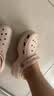 卡骆驰（CROCS）白鹿同款云朵洞洞鞋|206750 石英粉-6UR 39(250mm) 实拍图