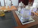 丰谷全自动上水电热水壶 茶台烧水壶 家用办公嵌入式茶桌茶几一体机茶具电茶炉套装 1L （37*20cm）底部双加水拉丝银-蒸茶款 实拍图