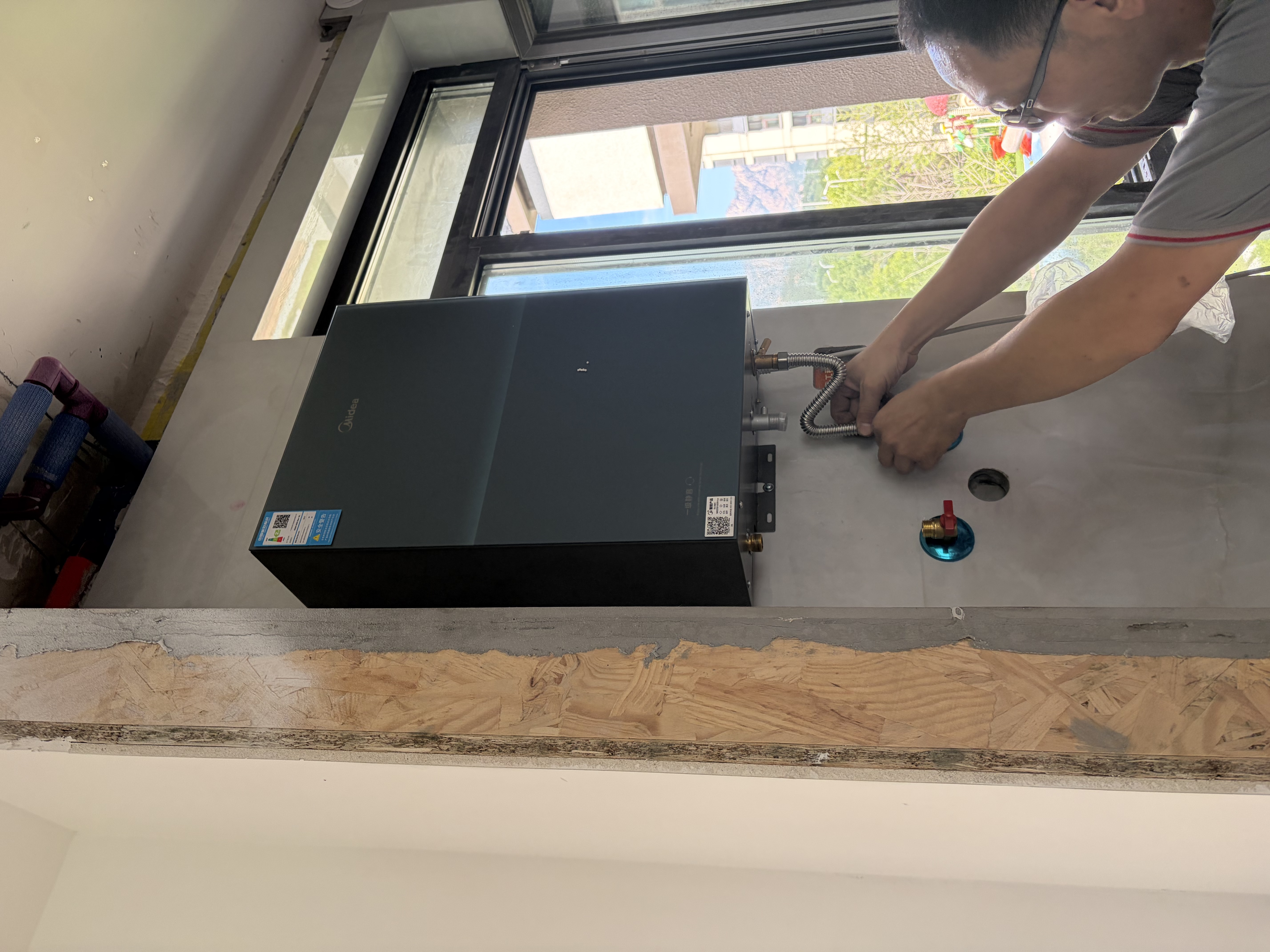 美的【安睡无冷感M9S Max18L增压】18升优于16升 燃气热水器天然气 大水量免换气表 7A一级恒温 静音 实拍图