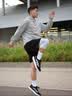 adidas DURAMO RC超轻透湿排汗缓震网面透气体测跑鞋男女阿迪达斯 黑色/白色   42.5 实拍图