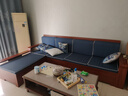辰娅 实木沙发 胡桃木实木沙发组合现代中式冬夏两用大小户型储物家具 四人位+贵妃榻 实拍图