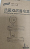 太力【销量NO.1】肥皂盒壁挂式卫生间香皂盒免打孔吸盘置物架沥水双层 实拍图