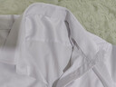 罗蒙（ROMON）男士短袖衬衫弹力抗皱商务职业正装休闲白色衬衣白色3XL 实拍图