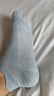 松山棉店袜子女100%纯棉防臭足底按摩袜女短筒夏季薄款透气网眼袜子 实拍图