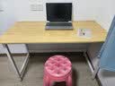 舒客艺家 电脑桌台式小户型小桌子家用学习桌写字办公书桌电竞长条桌子 木纹白架单桌120*60*74 加固电脑桌 实拍图