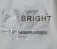 京东京造【凉感印花T】短袖男士t恤男抗菌防螨 bright白色 L 实拍图