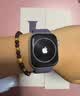 Apple/苹果 Watch S11 智能手表GPS+蜂窝款42毫米玫瑰金色铝金属表壳淡桃粉色运动型表带M/L MF9A4CH/B 实拍图