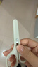 得力（deli）迷你小剪刀办公105mm小号简系小剪子手工剪纸刀办公用品 白色JX506 实拍图