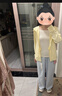 优衣库童装男童女童AIRism防紫外线拉链连帽开衫防晒衣服483716 41 杏黄色 150 实拍图