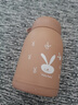 【京东物流送货上门】萌萌兔卡通水杯女牛奶玻璃杯创意便携杯子 咖色萌萌兔 330ml 1只 实拍图