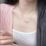 老凤祥银项链女款2026新款轻奢高级感七夕情人节礼物送女友老婆银吊坠 穗穗平安项链/玫瑰花礼盒 时尚礼品/配送国家级实验室质检证书/女生礼物 实拍图