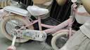 紫榕 儿童自行车女孩单车3-8岁公主款脚踏车男女宝宝小孩童车 草莓兔-浅米胎【升级4CM闪轮】加厚车框 16寸 适合100-120cm 实拍图