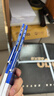 得力（deli）(deli)48K经济耐用薄型复写纸(18.5*8.5cm) 100张/盒 财务用品 蓝9370 实拍图