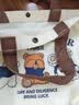 hellokitty卡通帆布包时尚包女手提袋可爱通勤百搭单肩上课大容量 三只小熊27*22cm【有底】 27.5*25cm 实拍图