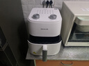九阳（Joyoung）空气炸锅蒸烤一体 0氟钛瓷免翻面家用空气炸锅 5.5L大容量很美的热风烘炸金属内腔 KL55-V155 实拍图