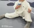 优衣库婴幼儿防紫外线网眼连帽开衫宝宝防晒衣衣服482045 00 白色 90 实拍图