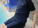 李宁（LI-NING）儿童泳衣男童中大童游泳衣分体泳裤383藏蓝泳镜泳帽套装160 实拍图