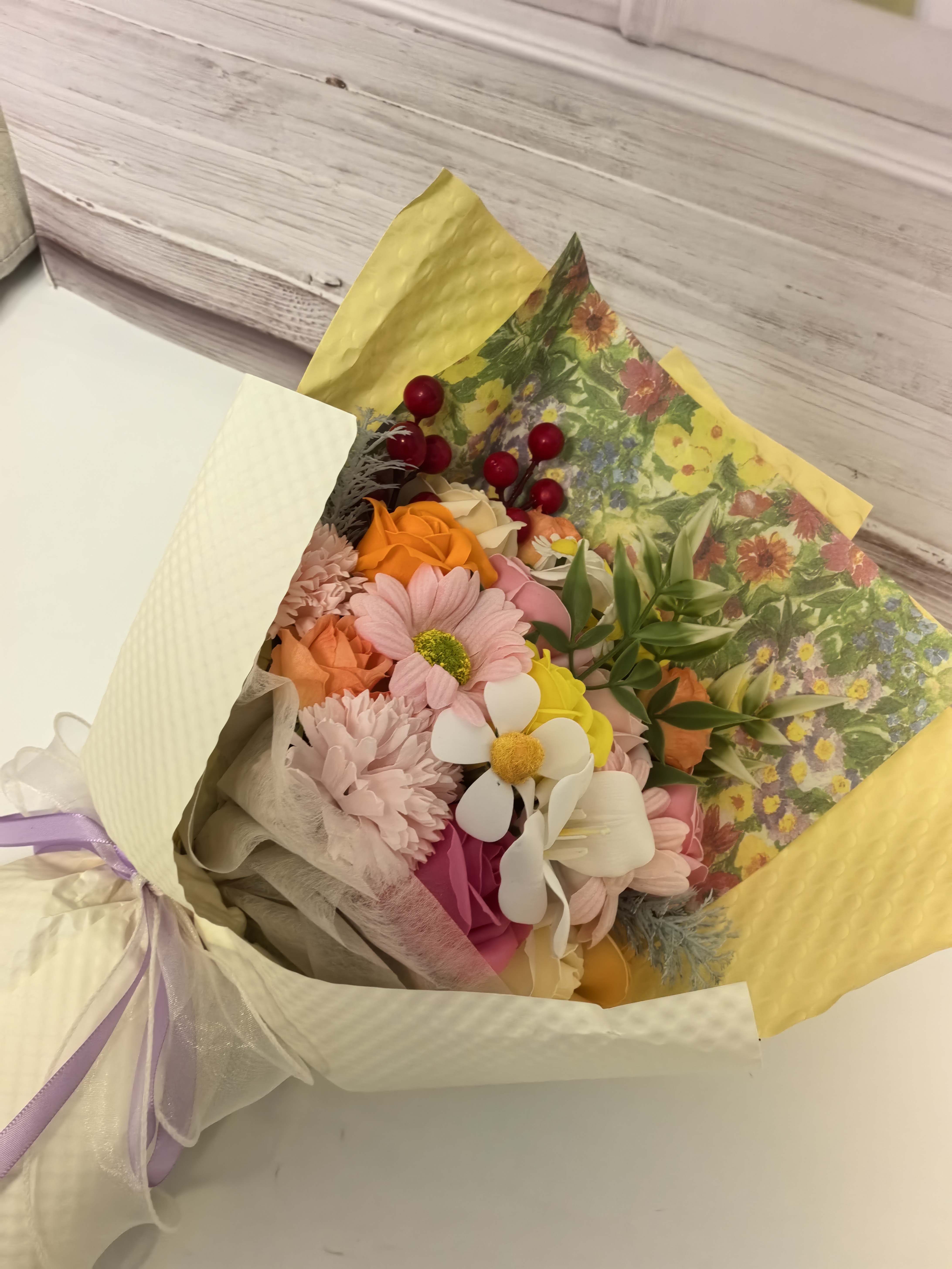 甜蜜点 21朵永生花香皂花束生日礼物七夕情人节送女友小众高级感教师节 实拍图