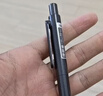 得力（deli）乐素臻顺滑商务按动中性笔签字笔 0.5mm子弹头办公文具按动笔水笔 金属喷漆 黑色 12支/盒A12 实拍图