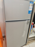 奥克斯小冰箱家用小型迷你冷藏冷冻两用出租房宿舍用节能省电寝室办公室电冰箱 【净化去味】156银色【高效保鲜 铜管速冷】42L 实拍图