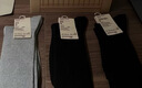 MUJI[自营限定款] 直角袜 袜子 5双装 均码 运动 黑色 均码25-27cm 实拍图