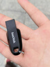 闪迪（SanDisk）64GB USB3.2 U盘 CZ550黑色 读速100MB/s 安全加密 数据恢复 学习办公电脑车载 高速大容量优盘 实拍图