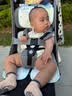 babycare自然凉选车席透气宝宝专用手推车坐垫通用席子薄荷冰柠38×70CM 实拍图