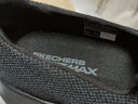 斯凯奇（Skechers）男鞋夏季透气舒适一脚蹬休闲鞋轻便健步中老年百搭防滑运动鞋 54609-全黑色BBK 42.5 实拍图