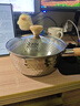 神田雪平锅煮面汤锅不锈钢蒸锅小奶锅进口日式辅食锅蒸锅 带蒸屉20cm 实拍图