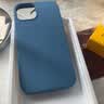 W&P适用苹果13手机壳iPhone13保护套全包防摔液态硅胶软壳简约商务男女新款浅蓝色wp 实拍图