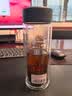 万象（WANXIANG）双层玻璃杯经典皮纹V20RL商务办公礼盒泡茶杯370ML大容量家用水杯 实拍图