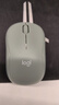 罗技（Logitech）M221 轻音鼠标 无线鼠标 办公鼠标 对称鼠标 带无线微型接收器 薄荷绿 实拍图