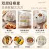 小熊（Bear）蒸蛋器 煮蛋器 家用多功能一体机 一键操作蒸鸡蛋羹神器 小型一人用 单双层一体机ZDQ-D12R3 实拍图