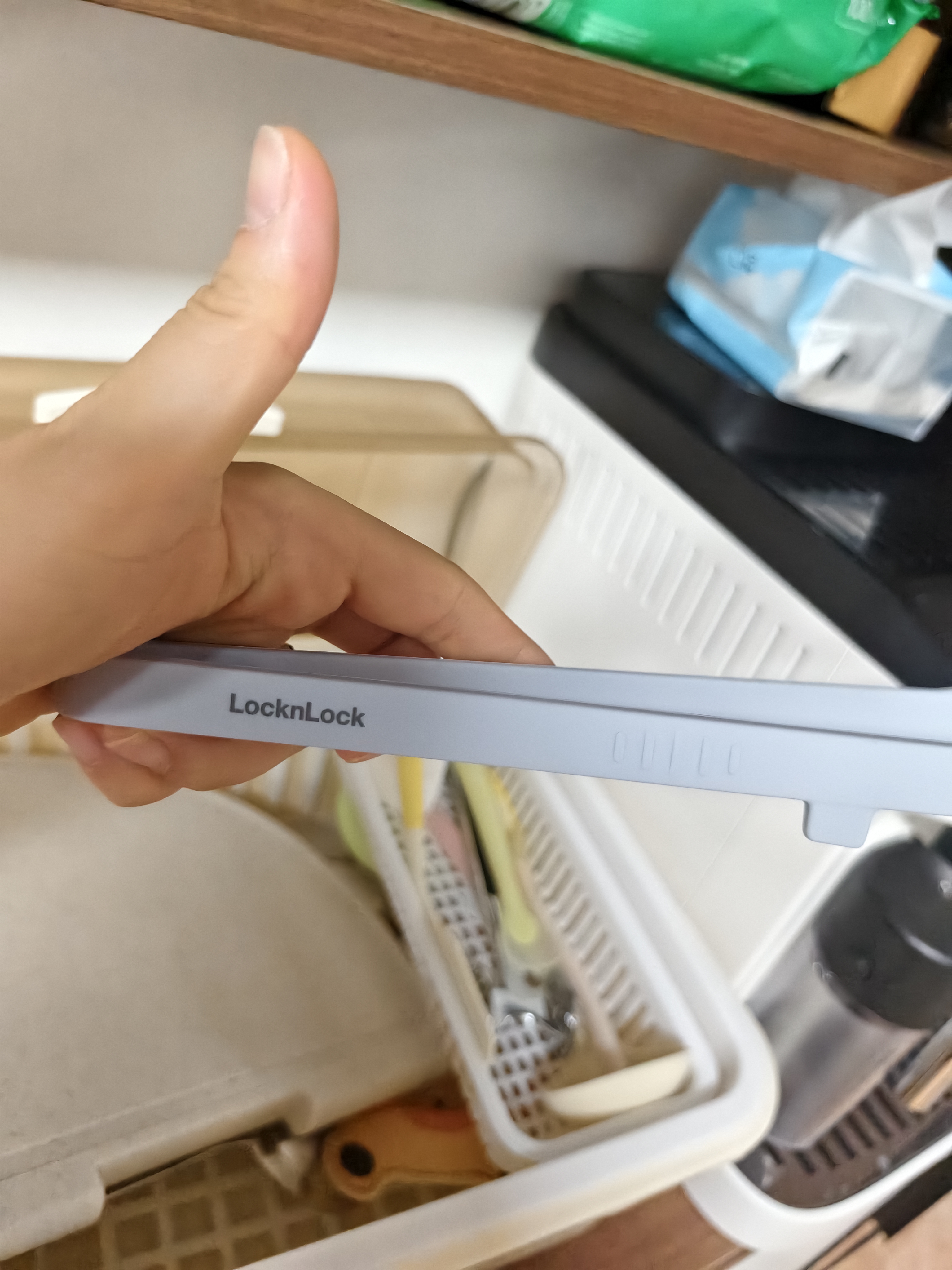 乐扣乐扣（LOCK&LOCK）硅胶食物夹 厨房多用途防滑耐高温宝宝辅食防烫夹儿童食品夹 实拍图