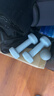 Keep哑铃女男健身家用彩色浸塑环保手铃亚铃全身塑形水蓝2kg*2 实拍图