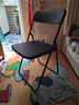 宜家（IKEA）VIHALS维哈斯新款折叠椅学习餐椅靠背家用椅子 【新品】黑色 实拍图