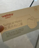 维德（WELLDAY）一次性成人医用外科口罩防尘防晒夏季薄款过敏透气独立装100只 实拍图