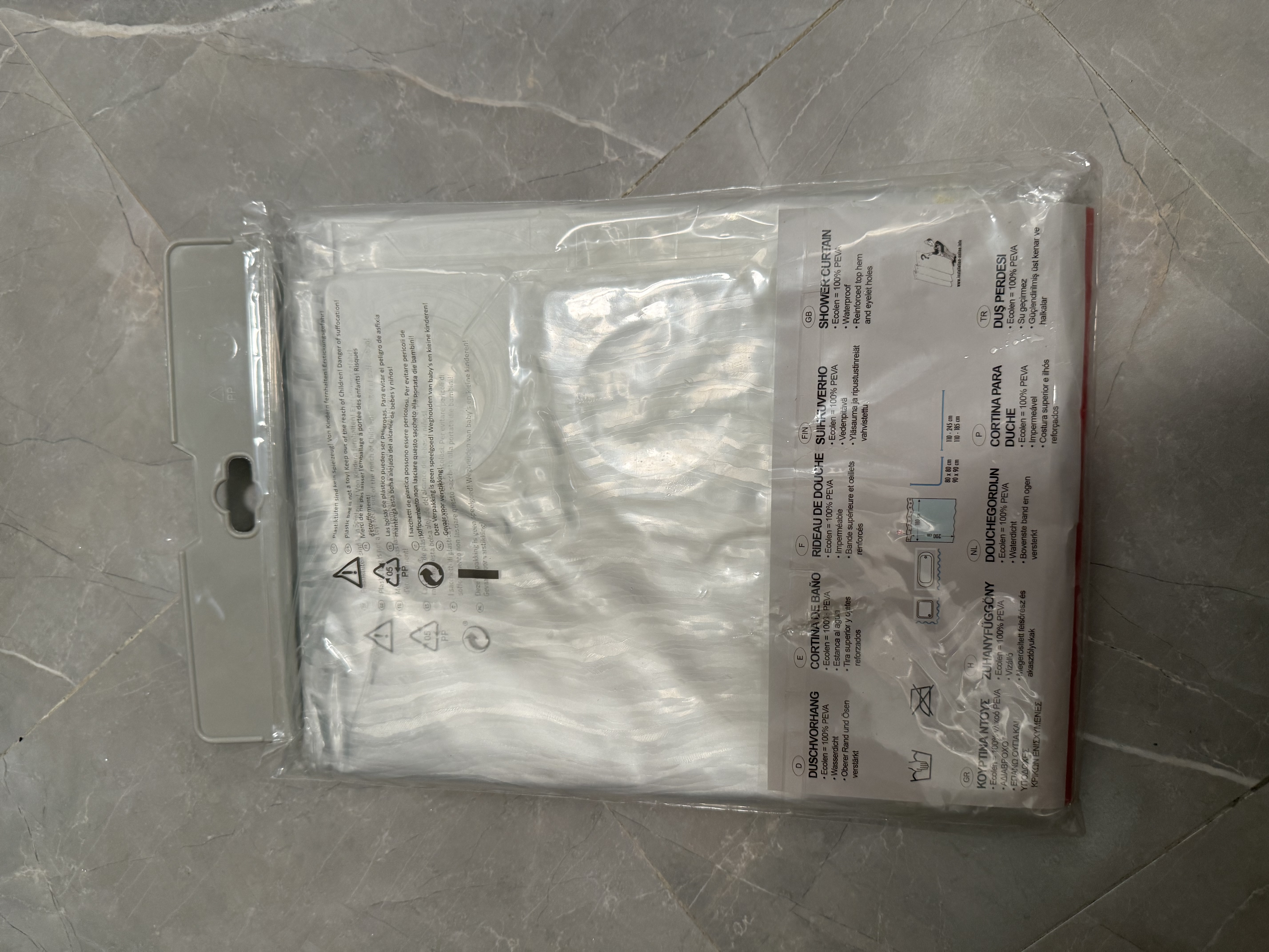 RIDDER德国进口浴帘防水浴室卫生间洗澡淋浴隔断180*200cm性感丝滑 实拍图