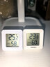 电子温湿度计笑脸显示天气高精准家用婴儿房温度表湿度表壁挂式干湿显示湿度计 【一个装】白色 实拍图