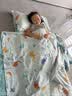 水星儿童（MERCURY Kids）水星家纺 幼儿园抗菌七件套(湖水绿/远古龙)0.6-1m床 婴幼儿A类 实拍图