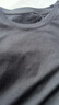 真维斯（Jeanswest）T恤女夏季薄款圆领打底衫内搭短袖纯棉白色纯色上衣百搭黑色XL 实拍图